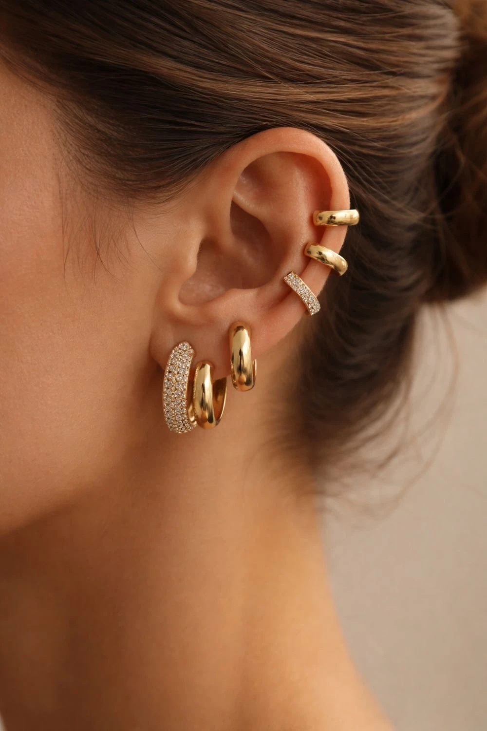 18K gold-plated anti-tarnish earrings for women