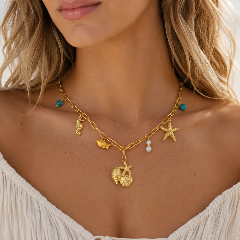Coral Kiss Necklace