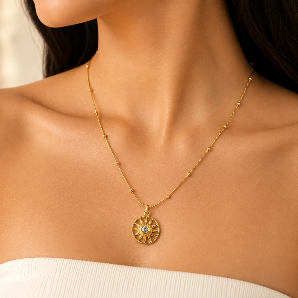 Dainty Sun Charm