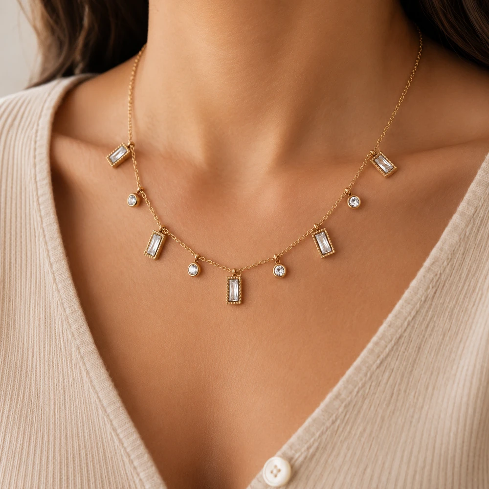 Hannah Diamond Chained Necklace