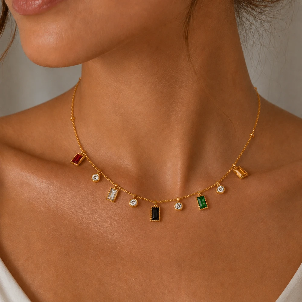 Hannah Multi color Necklace