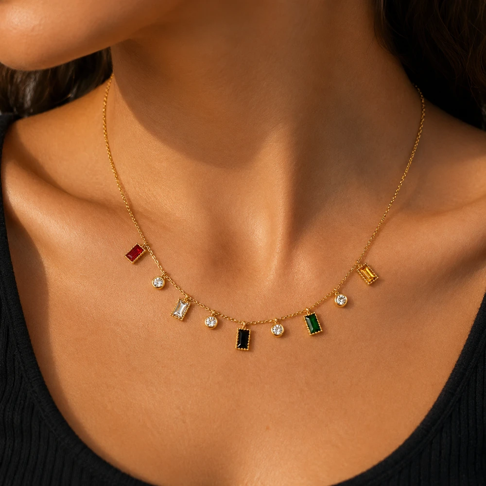 Hannah Multi color Necklace
