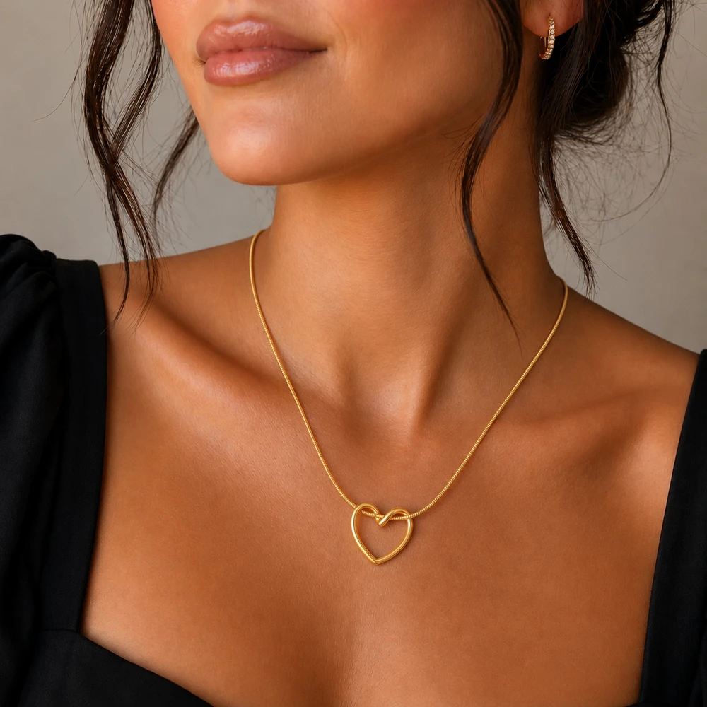 Hollowed Love Heart Pendant