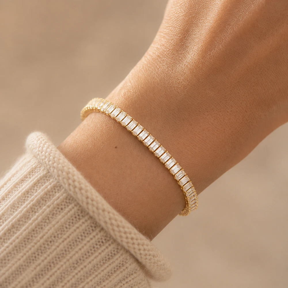 Luxury Unisex Tennis Bracelet with Zircon