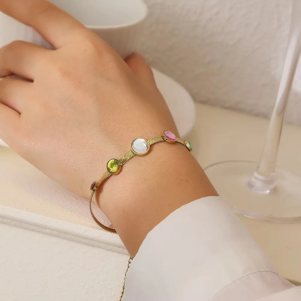 Multi-Color Crystal Bracelet