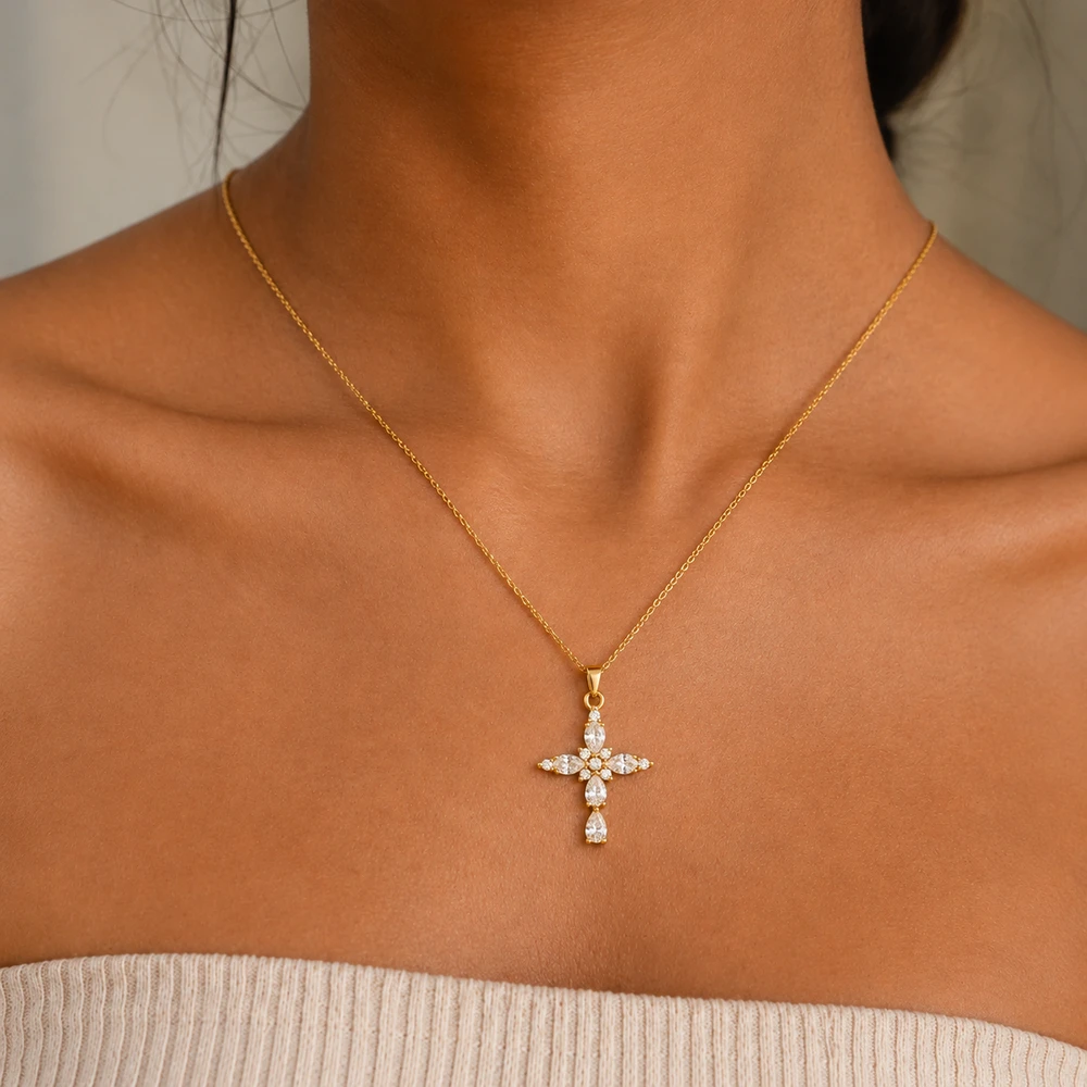 Zeaa Zirconia Necklace