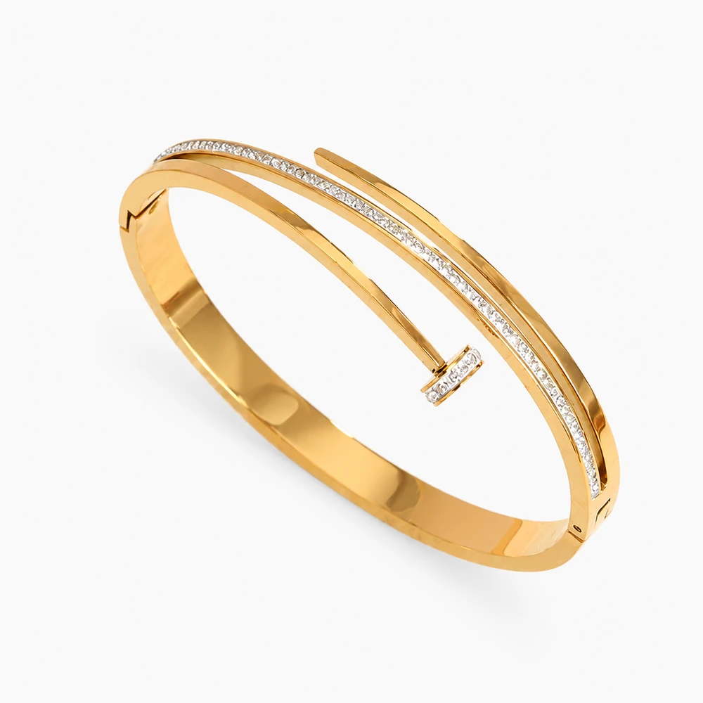 Nailclimp rhinestone bracelet