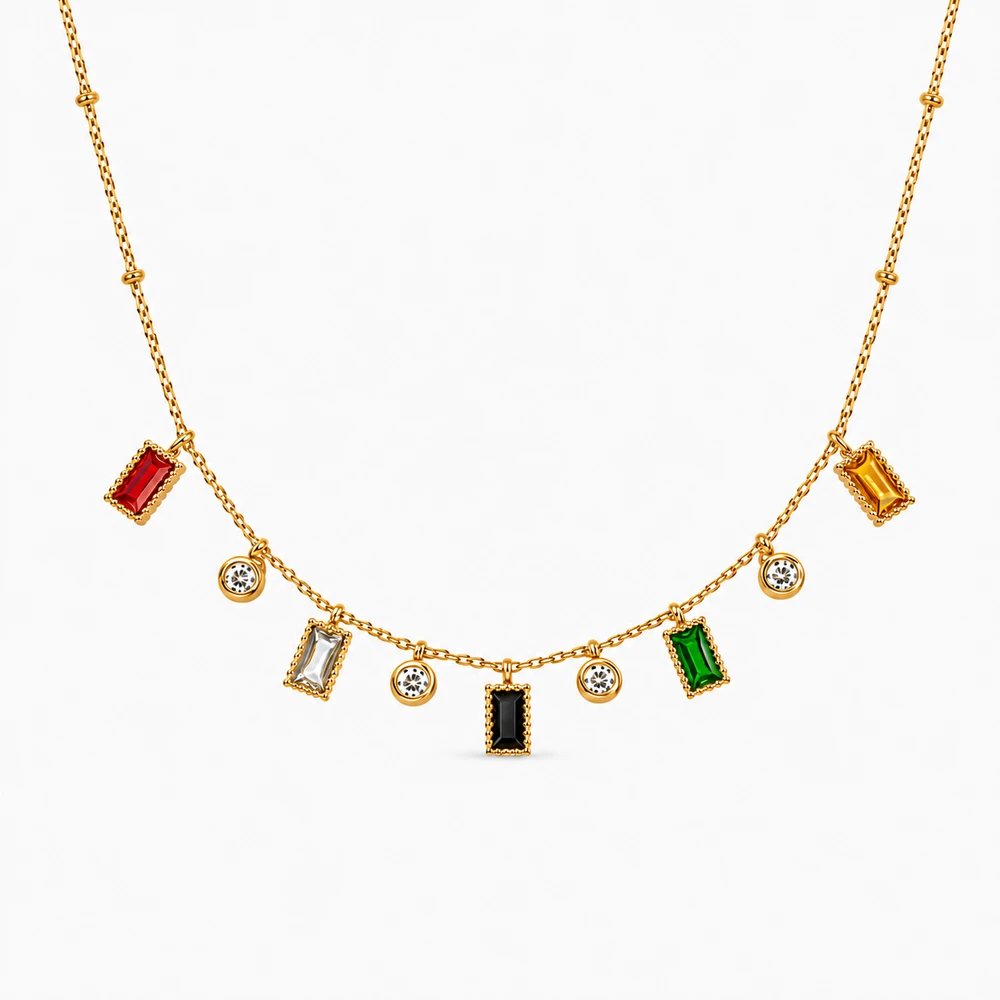 Hannah Multi color Necklace
