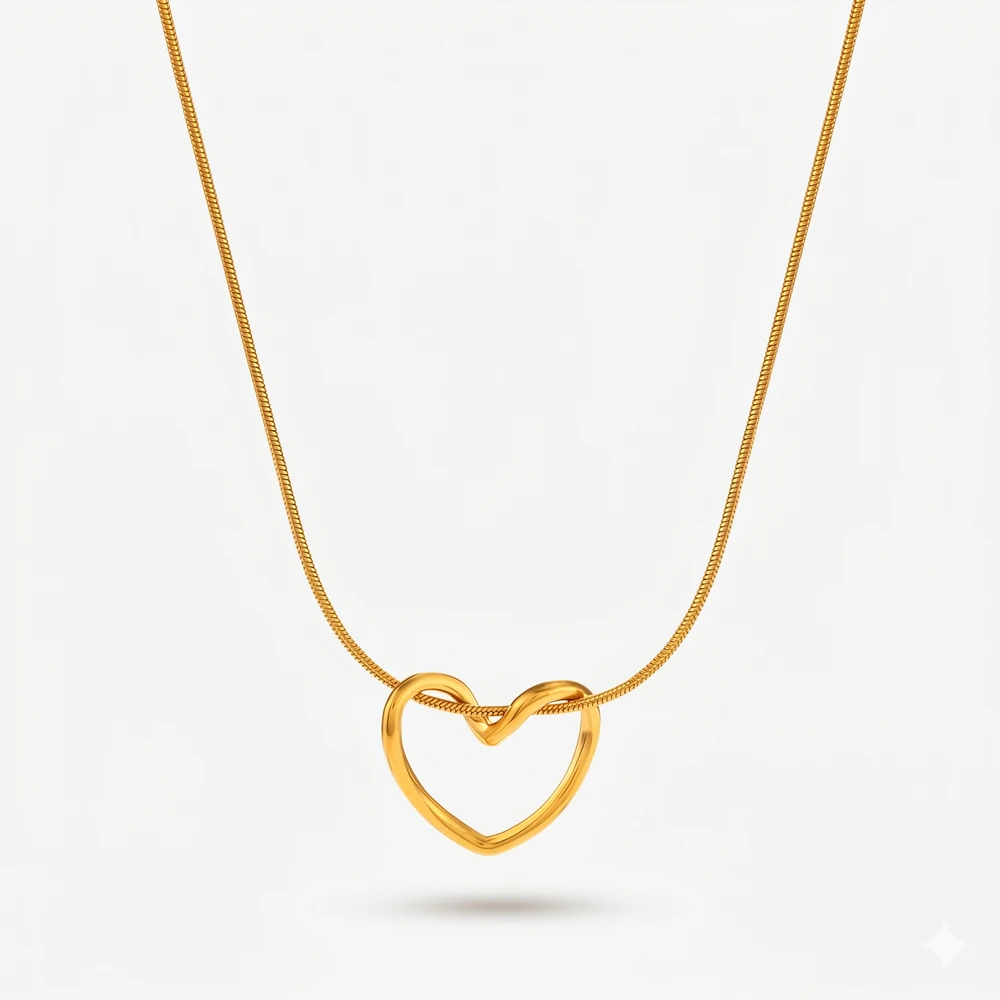 Hollowed Love Heart Pendant