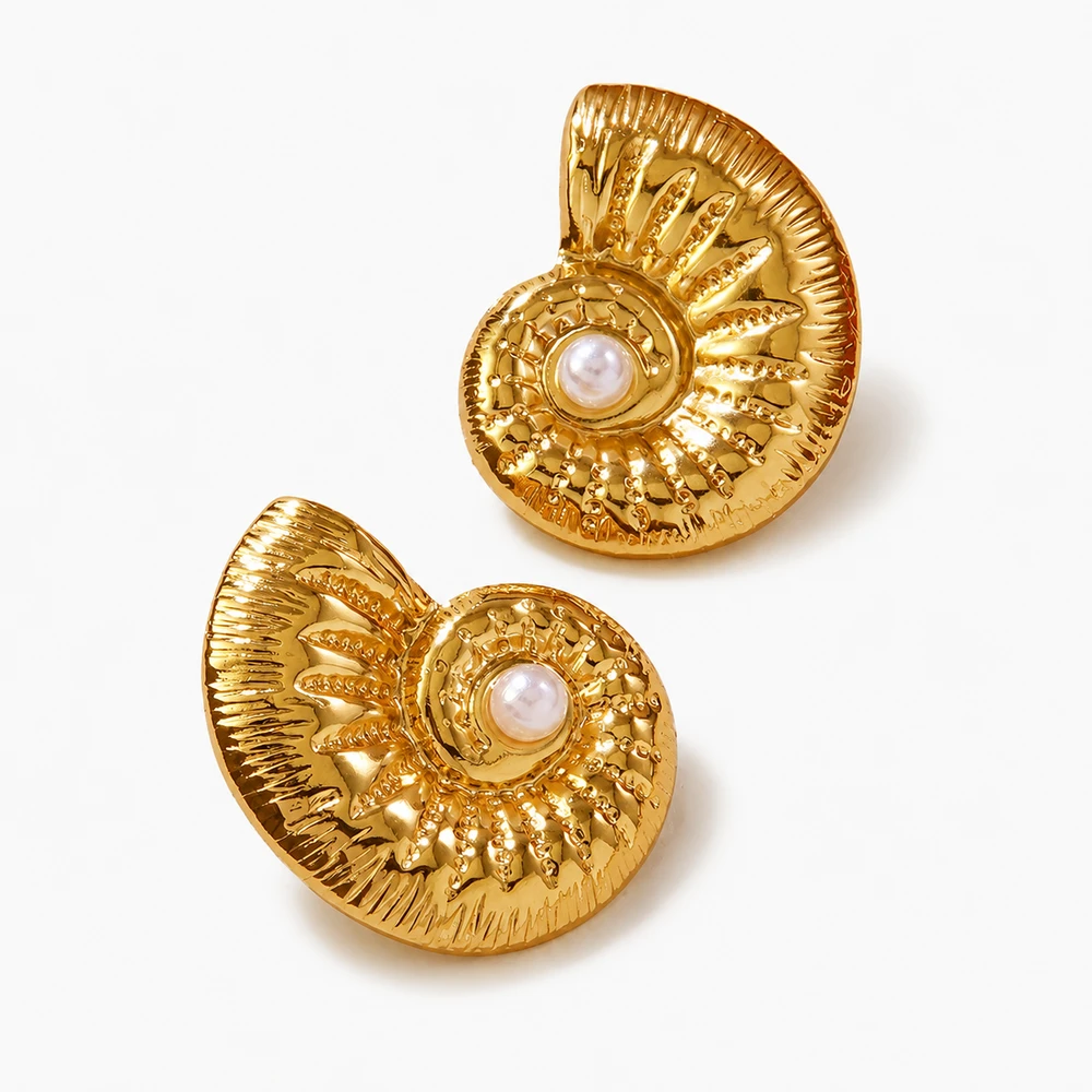 Marina Pearl Swirl Earrings