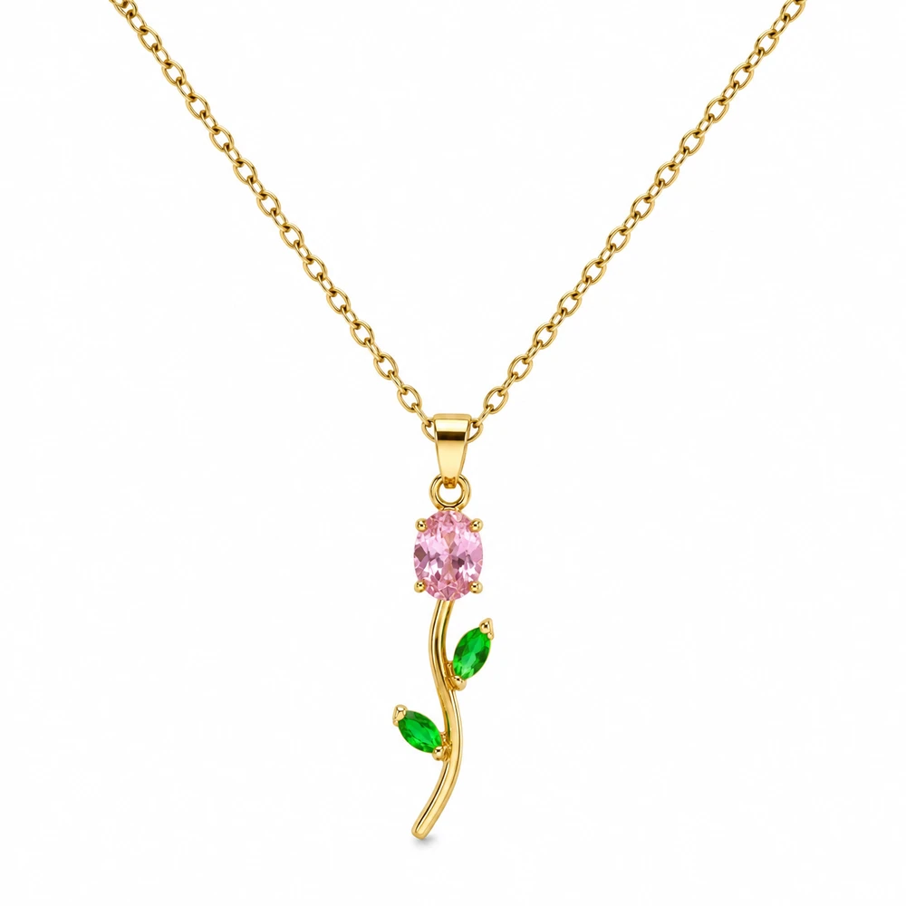 Rose tulip Necklace